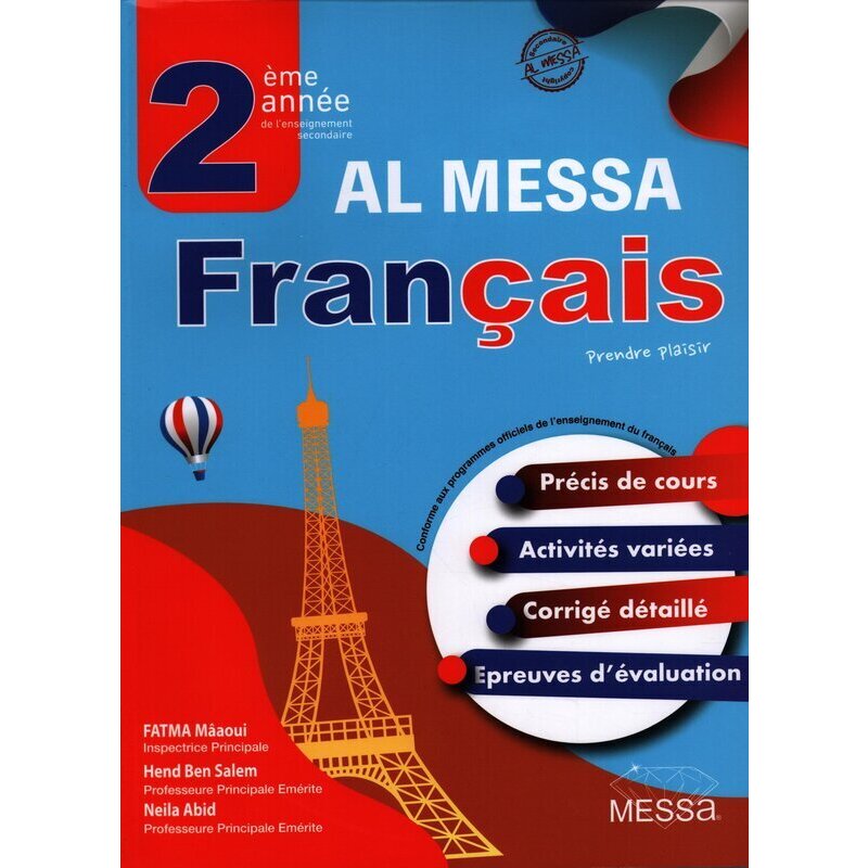 Parascolaire Al Messa Fran Ais Me Vente En Ligne Sur Synotec