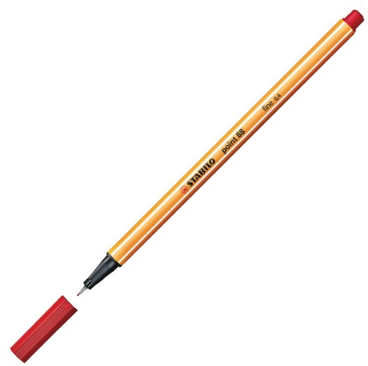Stylo point fine rouge 88/40 STABILO