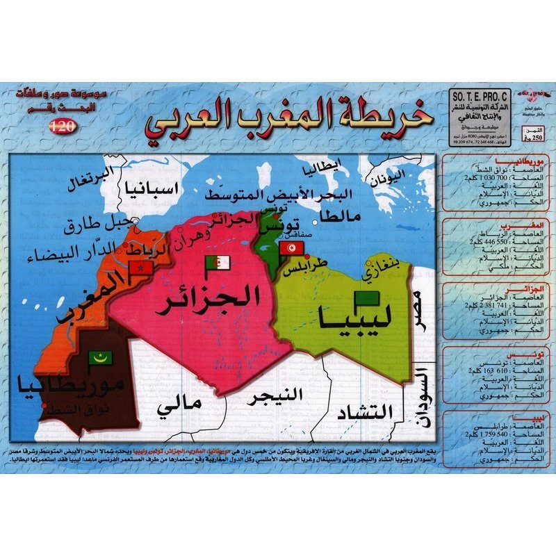 بحث رقم 120:خريطة المغرب العربي