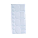 Palette plastique rectangulaire pour peinture