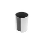 Pot à stylo noir et blanc en plastique