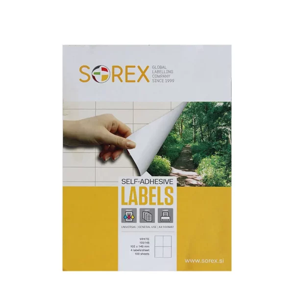 400 étiquettes autocollantes 105 x148 mm Sorex