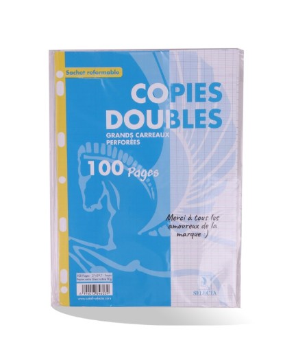 Doubles feuilles GM 100p SELECTA perforées