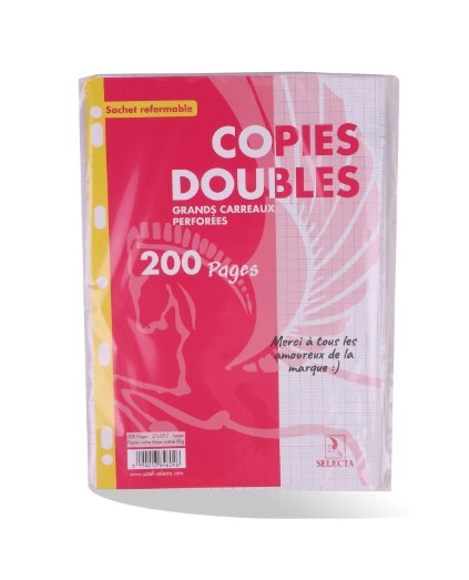 Doubles feuilles 200p GM Selecta Perforées