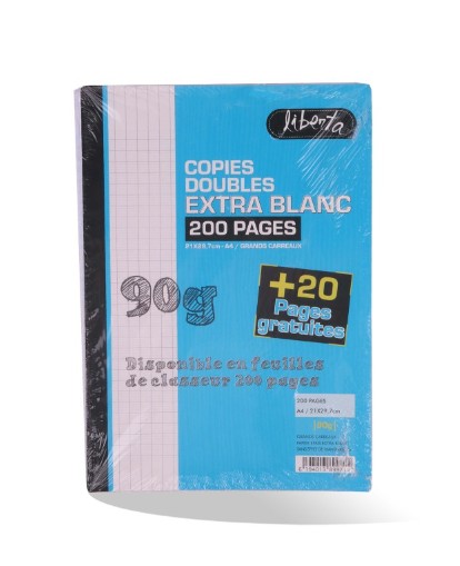Doubles feuilles 200p + 20p Gratuites GM Liberta 90g