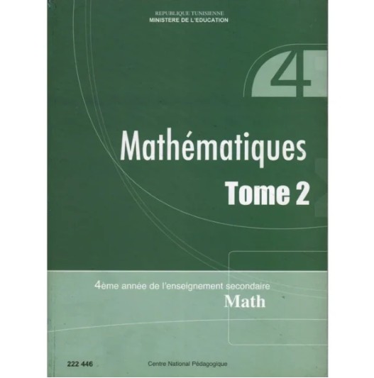 Livre de math 4 em math tome 2