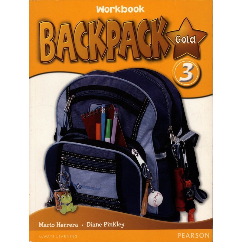 Backpack Workbook book gold 3