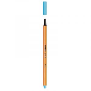 Stylo point fine bleu clair