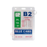 Badge 126*79mm transparent