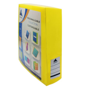 Boîte de classement personnalisable Dos 8cm OFFICEPLAST jaune