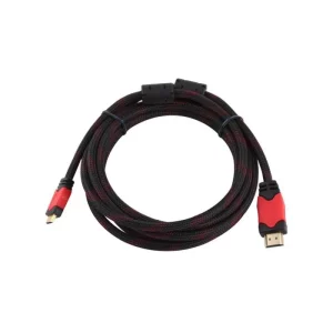Cable HDMI 1.5 M Noir et Rouge