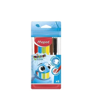 Feutre de 6 couleurs Maped Ocean