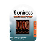 Piles*4 AAA extra heavy duty UNIROSS