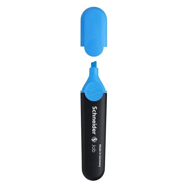 Marqueur fluo bleu Schneider Job