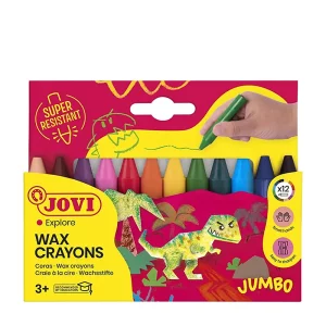 Mini crayons à la cire de 12 couleurs JOVI Jumbo