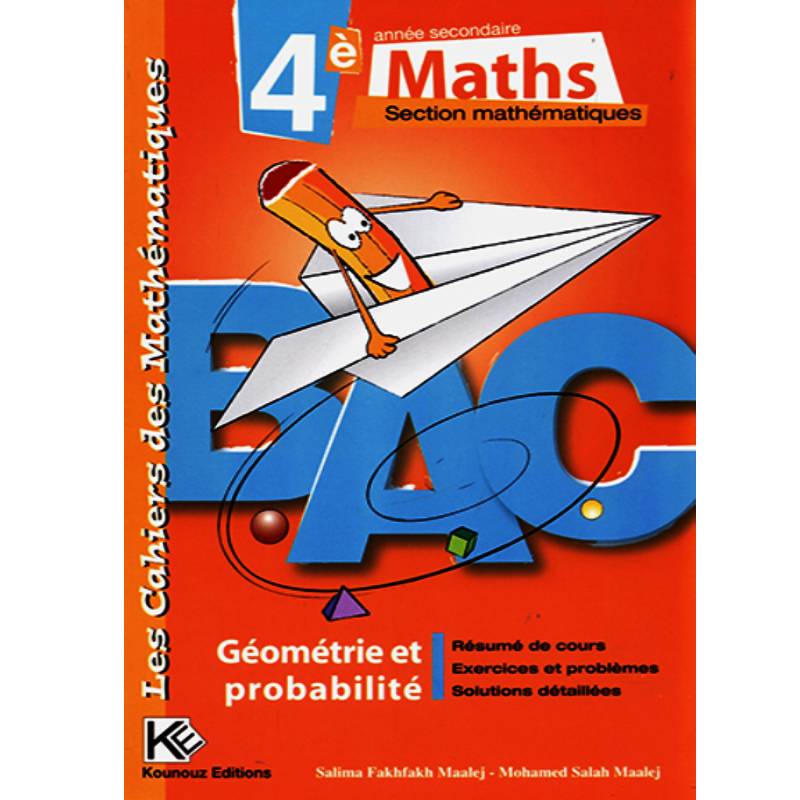 Parascolaire Les Cahiers Des Mathématiques Géo 4 Em Math SYNOTEC