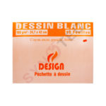 Pochette papier dessin CANSON blanc
