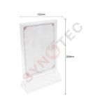 Porte tarif 152×203mm en plastique