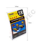 Porte tarif format 127×178mm en plastique