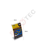 Porte tarif format 63×89 mm en plastique