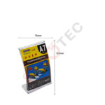 Porte tarif format 76×101mm en plastique