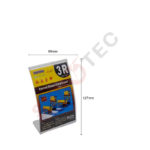 Porte tarif format 89×127mm en plastique
