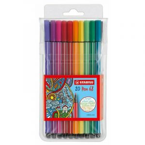 Pochette STABILO 20 stylos feutre point moyenne