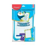 Ardoise blanche double face MAPED classic + 3 accessoires