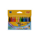 Crayons à la cire de 12 couleurs BIC plastidecor triangle