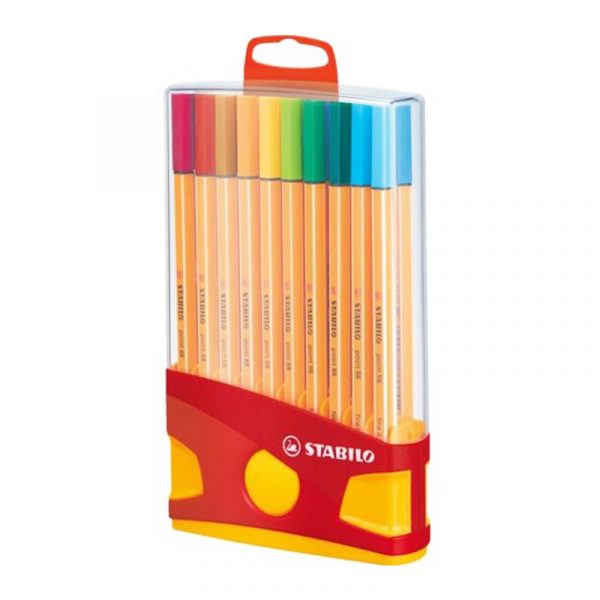 Pochette 20 STABILO colorparade feutre point fine