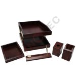 Garniture de bureau 5 pièces en bois