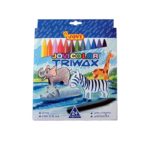 Crayons à la cire de 24 couleurs JOVI triwax