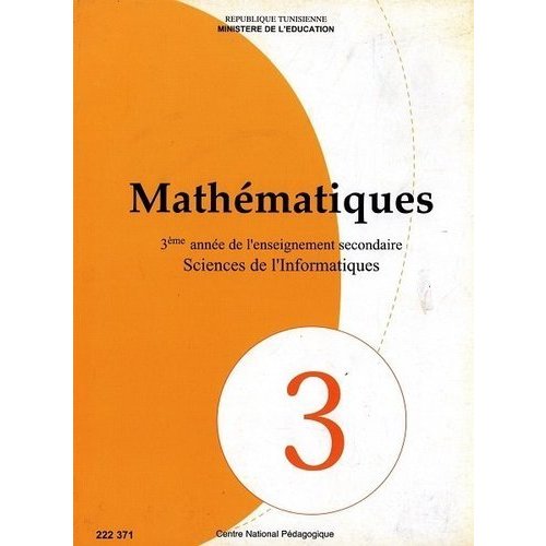 Livre de mathématiques 3ém info