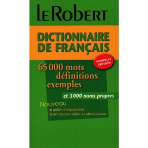 Le robert dictionnaire de français 001
