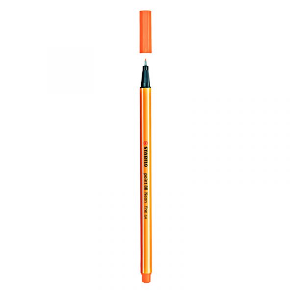 Stylo point fine orange fluo 88/054 STABILO