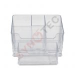 Organiseur de bureau plastique transparent ARK 766
