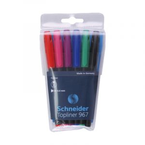 Pochette 6 stylos topliner SCHNEIDER