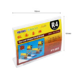 Porte tarif format 152×101mm en plastique