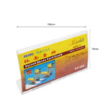 Porte tarif format 152×76mm en plastique