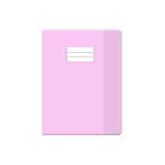 Protège cahier PM cristal rose transparent