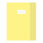 Protège cahier 32*24 cristal jaune transparent