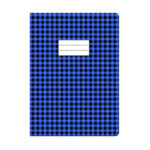 Protège cahier GM bleu à carreau
