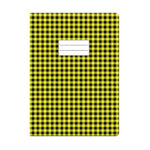 Protège cahier GM jaune à carreau