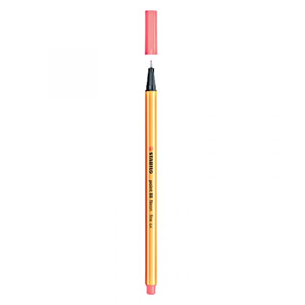 Stylo point fine rose fluo 88/040 STABILO
