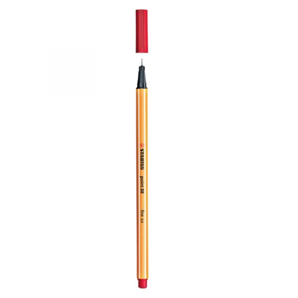 Stylo point fine rouge