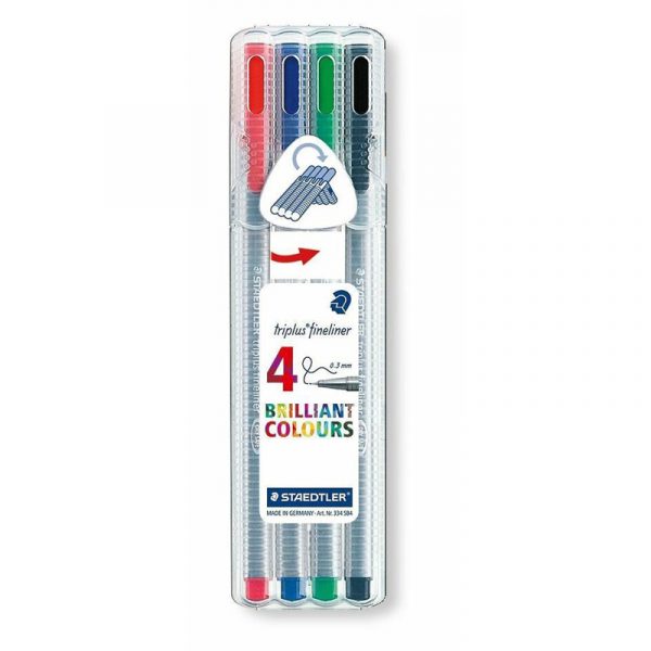 Pochette 4 stylos triplus