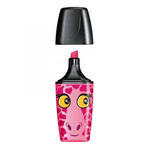Marqueur fluo rose STABILO boss mini funnimals