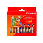 Crayons aux talents multiples de 10 couleurs STABILO woody 3in1