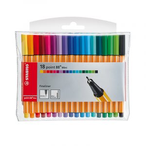 Pochette 18 stylos point fine STABILO mini