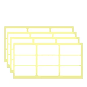 Paquet de 36 étiquettes blanches 20x40 mm